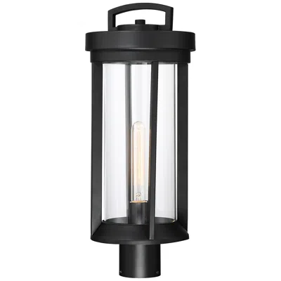 Nuvo Lighting Huron; 1 Light; Post Lantern; Aged Bronze Finish With Clear Glass