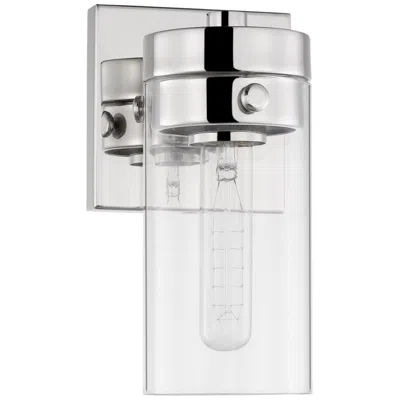 Nuvo Lighting Intersection; 1 Light; Vanity; Polished Nickel With Clear Glass