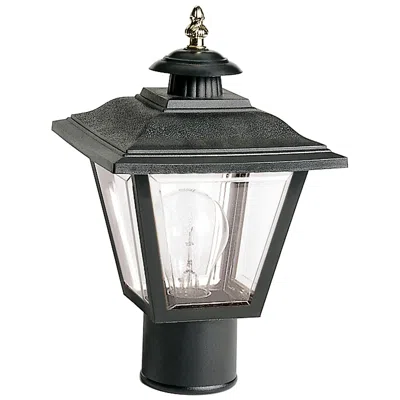Nuvo Lighting Izzie 12 1/2" High Black Coach Outdoor Post Light