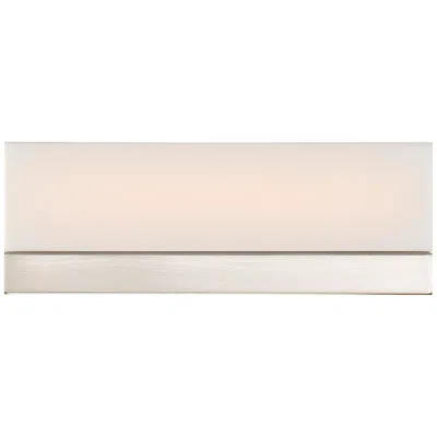 Nuvo Lighting Jackson; Led Small Vanity; Brushed Nickel Finish With White Acrylic