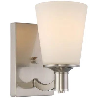 Nuvo Lighting Laguna; 1 Light; Vanity With White Glass