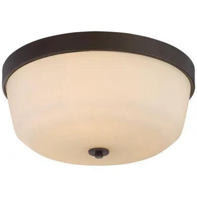 Nuvo Lighting Laguna; 3 Light; Flush Fixture With White Glass
