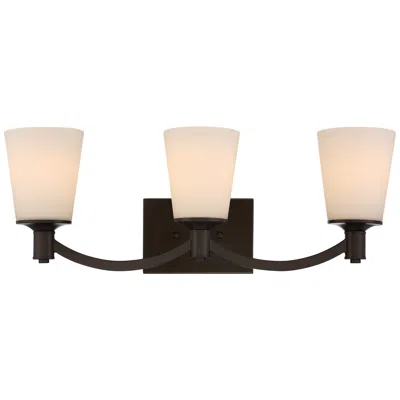 Nuvo Lighting Laguna; 3 Light; Vanity With White Glass