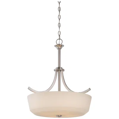 Nuvo Lighting Laguna; 4 Light; Pendant With White Glass