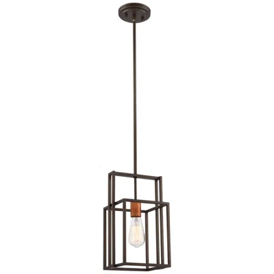 Nuvo Lighting Lake; 1 Light; Mini Pendant; Bronze With Copper Accents Finish