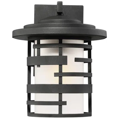 Nuvo Lighting Lansing 11 1/2" High Textured Black Outdoor Wall Light