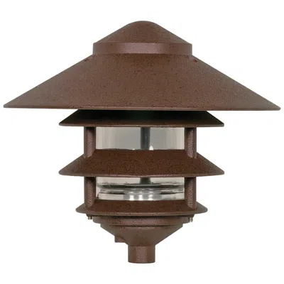 Nuvo Lighting Large 10" Hood - 1 Light - 3 Louver - Old Bronze Finish
