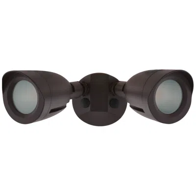 Nuvo Lighting Led Security Light; Dual Head; Bronze Finish; 3000k