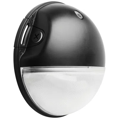 Nuvo Lighting Led Small Round Wall Pack; 20w; Cct Selectable; Black Finish