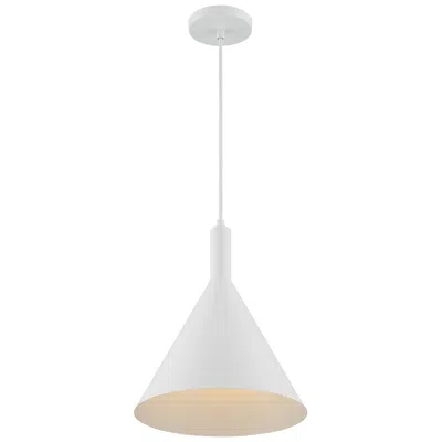 Nuvo Lighting Lightcap; 1 Light; Large Pendant Fixture; Matte White Finish