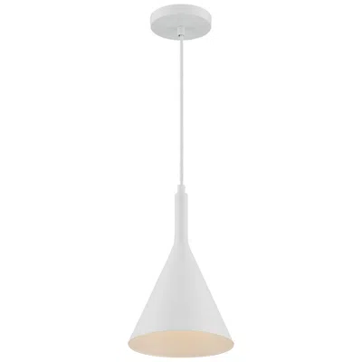 Nuvo Lighting Lightcap; 1 Light; Small Pendant Fixture; Matte White Finish