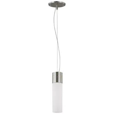 Nuvo Lighting Link 2 3/4" Wide Brushed Nickel Cylinder Led Mini Pendant