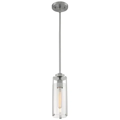 Nuvo Lighting Marina; 1 Light; Mini Pendant Fixture; Brushed Nickel Finish