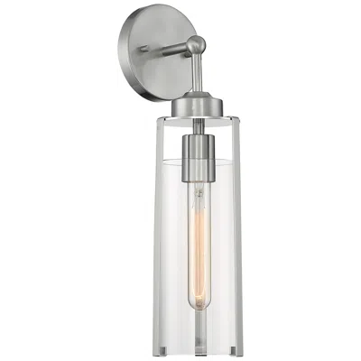 Nuvo Lighting Marina; 1 Light; Wall Sconce; Brushed Nickel Finish With Clear Glass