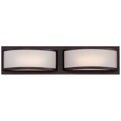 Nuvo Lighting Mercer; (2) Led Wall Sconce; Frosted Glass; Georgetown Bronze Finish