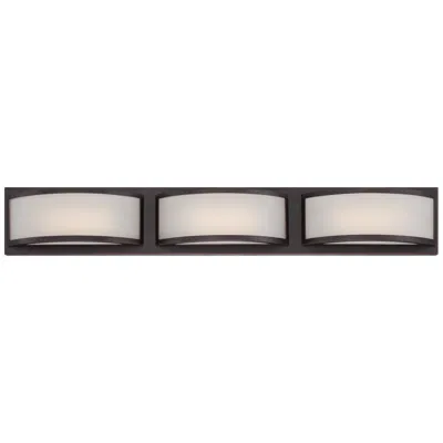 Nuvo Lighting Mercer; (3) Led Wall Sconce; Frosted Glass; Georgetown Bronze Finish