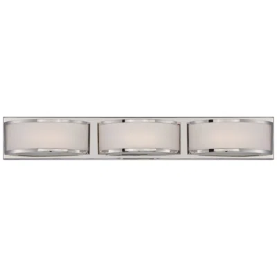 Nuvo Lighting Mercer; (3) Led Wall Sconce; Frosted Glass; Polished Nickel Finish