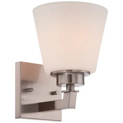 Nuvo Lighting Mobili; 1 Light; Vanity Fixture With Satin White Glass