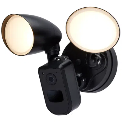 Nuvo Lighting Nuvo 6" Black Bullet Outdoor Smart Security Light W/ Camera - 3k/4k/5k Cct