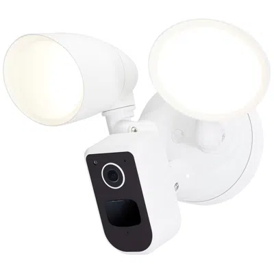 Nuvo Lighting Nuvo 6" White Bullet Outdoor Smart Security Light W/ Camera - 3k/4k/5k Cct