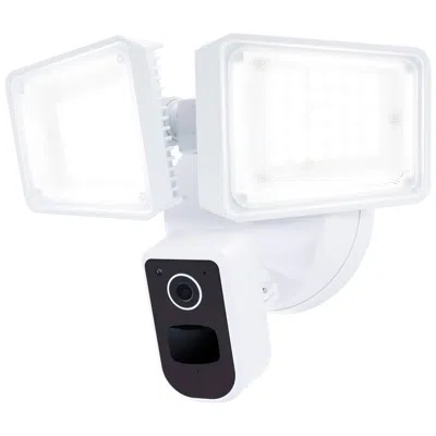 Nuvo Lighting Nuvo 7" White 36w Rectangular Outdoor Smart Security Light With Camera