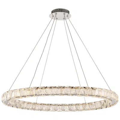 Nuvo Lighting Nuvo Asher 36" Polished Nickel Led Round Pendant