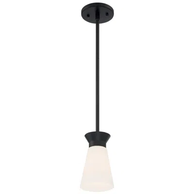 Nuvo Lighting Nuvo Caleta 4 1/4" Wide Black 1 Light Mini Pendant