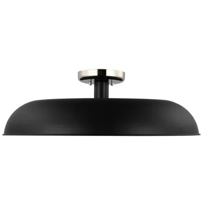 Nuvo Lighting Nuvo Colony 24" Wide Matte Black/nickel 1 Light Large Ceiling Light