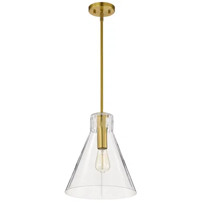 Nuvo Lighting Nuvo Gianna 12" Wide Vintage Brass 1 Light Medium Pendant