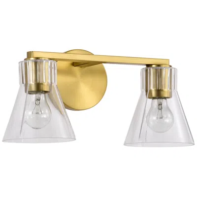 Nuvo Lighting Nuvo Gianna 16" Wide Vintage Brass 2 Light Vanity