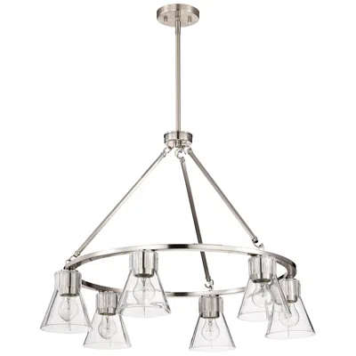 Nuvo Lighting Nuvo Gianna 30" Wide Brushed Nickel 6 Light Chandelier