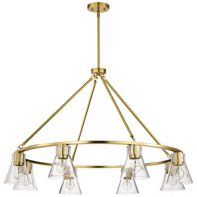Nuvo Lighting Nuvo Gianna 40" Wide Vintage Brass 8 Light Chandelier