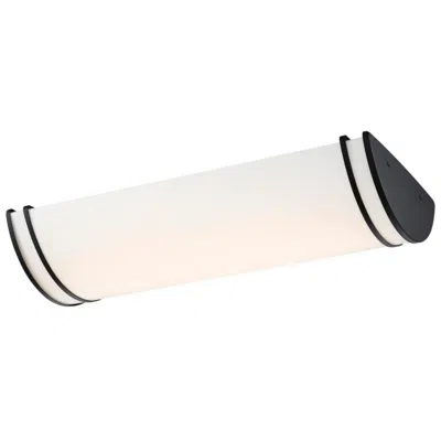 Nuvo Lighting Nuvo Glamour 25" Wide Black Led Linear Flush Mount Ceiling Light