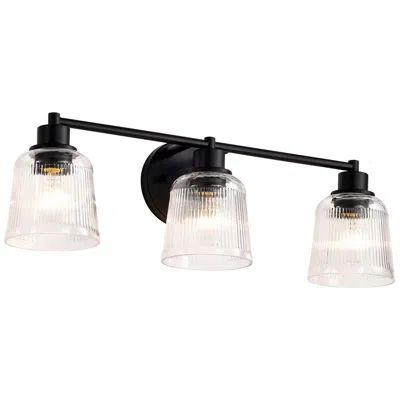 Nuvo Lighting Nuvo Grayson 24" Wide Matte Black 3 Light Vanity