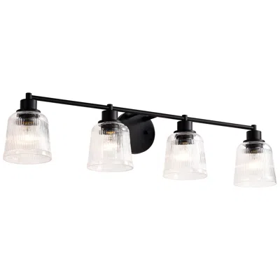 Nuvo Lighting Nuvo Grayson 33 1/2" Wide Matte Black 4 Light Vanity