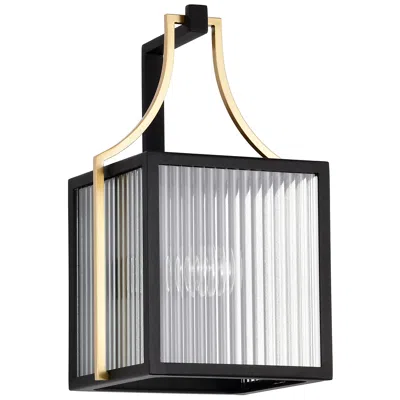 Nuvo Lighting Nuvo Holden 14 1/2" High Gold And Black Medium Outdoor Lantern