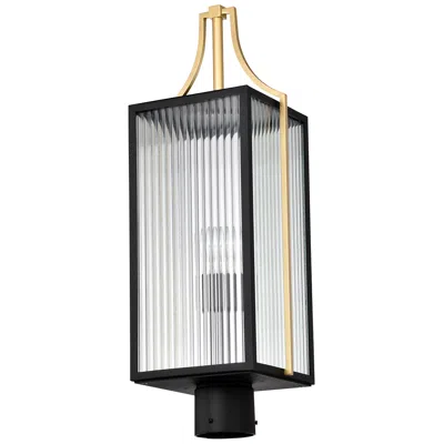 Nuvo Lighting Nuvo Holden 24 1/4" High Gold And Black Outdoor Post Lantern