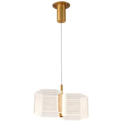 Nuvo Lighting Nuvo Kenzo 13 1/2" Polished Anodized Bronze 2 Light Led Pendant