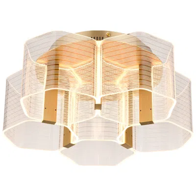 Nuvo Lighting Nuvo Kenzo 17 3/4" Wide Vintage Brass 5 Light Led Flush Mount