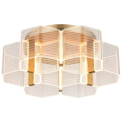 Nuvo Lighting Nuvo Kenzo 20 1/2" Wide Vintage Brass 6 Light Led Flush Mount