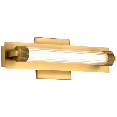 Nuvo Lighting Nuvo Larissa 14" Wide Vintage Brass Led Vanity - 3000k Cct