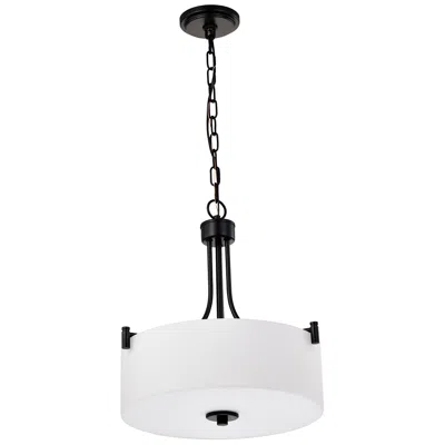 Nuvo Lighting Nuvo Liam 15 3/4" Wide Matte Black 3 Light Pendant
