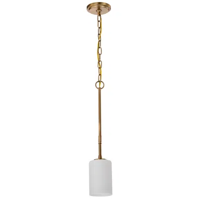 Nuvo Lighting Nuvo Liam 4" Wide Burnished Brass 1 Light Mini Pendant