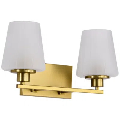 Nuvo Lighting Nuvo Lune 16" Wide Vintage Brass 2 Light Vanity