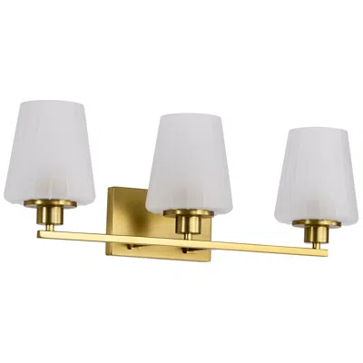 Nuvo Lighting Nuvo Lune 24" Wide Vintage Brass 3 Light Vanity