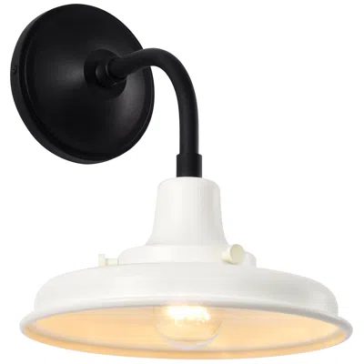 Nuvo Lighting Nuvo Morris 11 1/2" High Black/white Small Outdoor Lantern