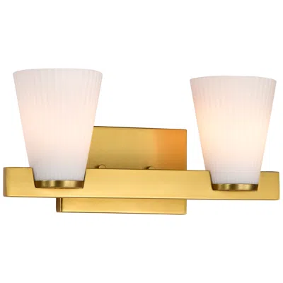 Nuvo Lighting Nuvo Royale 14 1/2" Wide Burnished Brass 2 Light Vanity