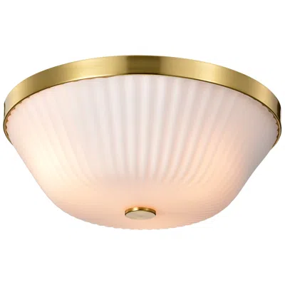 Nuvo Lighting Nuvo Royale 16" Wide Burnished Brass 3 Light Flush Mount