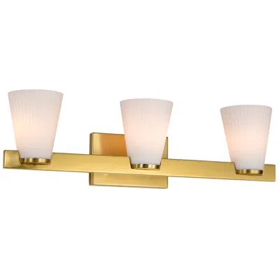 Nuvo Lighting Nuvo Royale 24" Wide Burnished Brass 3 Light Vanity