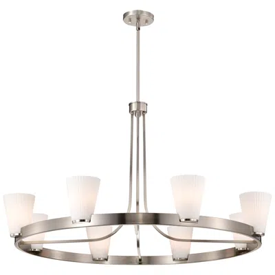 Nuvo Lighting Nuvo Royale 40" Wide Brushed Nickel 8 Light Chandelier